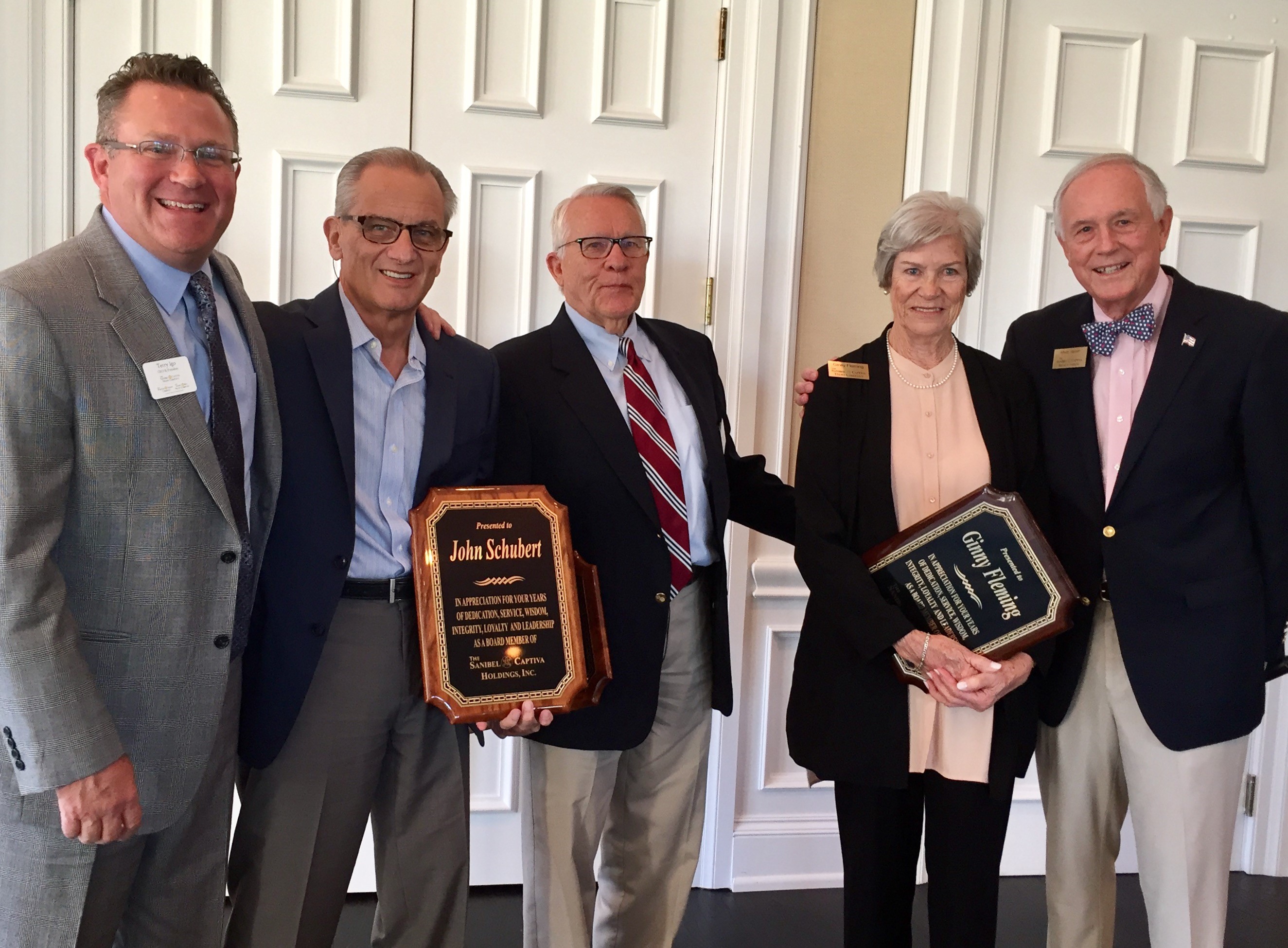 Al Hanser and guests at The Sanibel Captiva Trust Company 2017 annual shareholders meeting