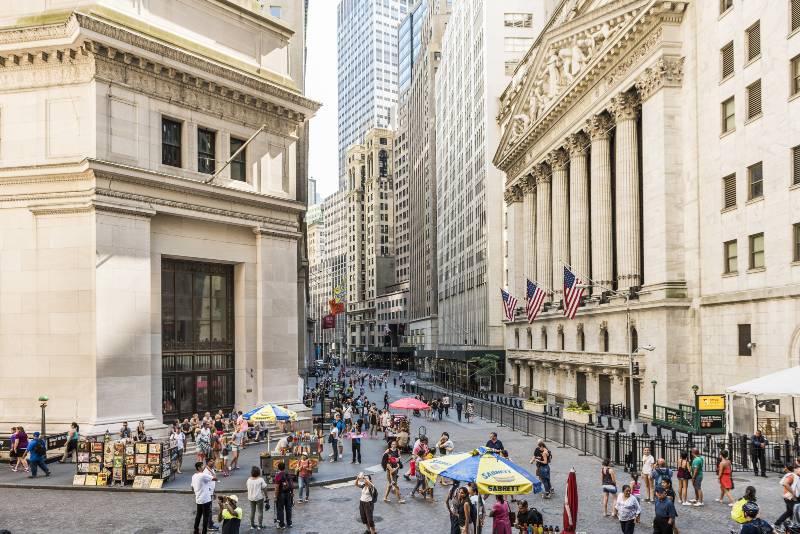 Exterior view of the NYSE building